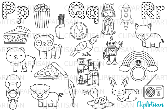 Download Alphabet Digital Stamps, ABC Clipart - Alphabet Collection
