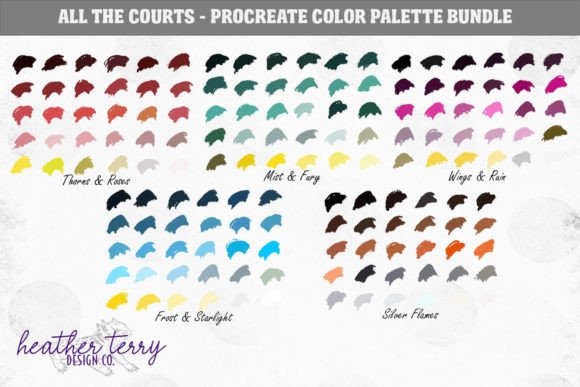 Download All the Courts Procreate Color Swatch - Premium Resources