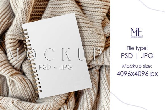 Download Boho A5 A4 Blank NoteBook Journal Mockup - Boho Collection