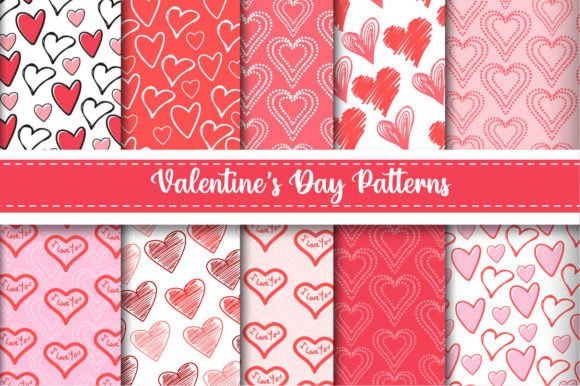 Download Valentines Seamless Patterns Design - Premium Bundle