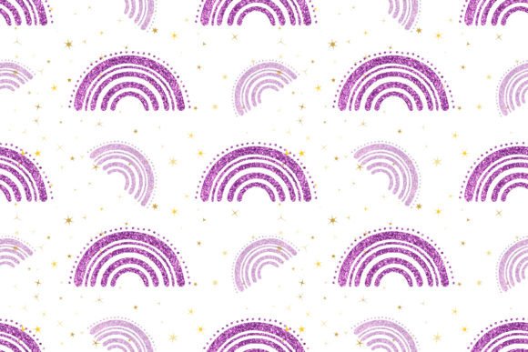 Download Boho Glitter Rainbow Pattern - Boho Collection
