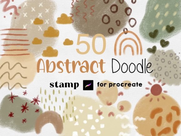 Download Procreate Abstract Stamps Boho Pastel - Boho Collection