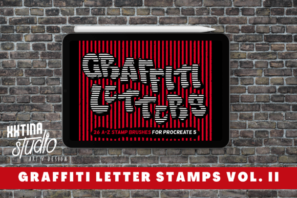 Download Graffiti Letter Stamps for Procreate II - Premium Resources