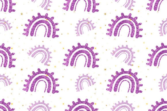 Download Boho Glitter Rainbow Pattern - Boho Collection