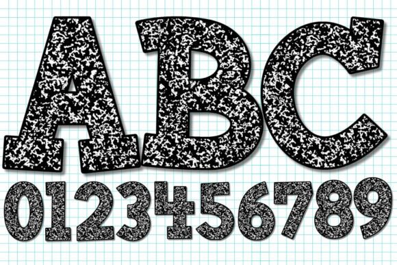 Download COMPOSITION NOTEBOOK ALPHABET PNG - Alphabet Collection