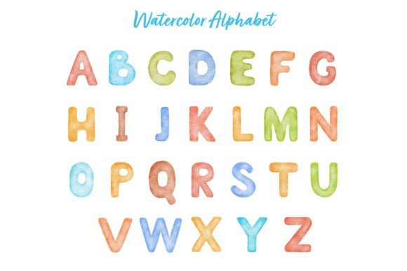 Download Watercolor Alphabet PNG Letter Clipart - Alphabet Collection