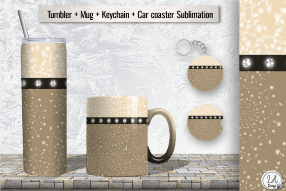 Download Boho Glitter Mug Wrap Design + Bonus - Boho Collection
