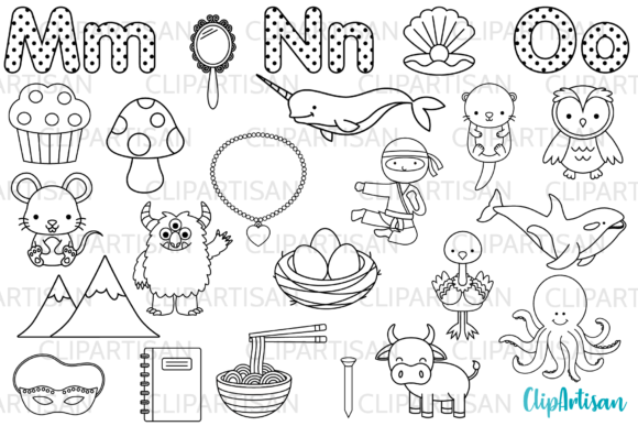 Download Alphabet Digital Stamps, ABC Clip Art - Alphabet Collection