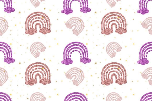 Download Boho Glitter Rainbow Pattern - Boho Collection