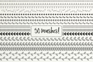 Download 50 Hand Drawn Brushes, Part 2 - AI - Hand drawn Collection