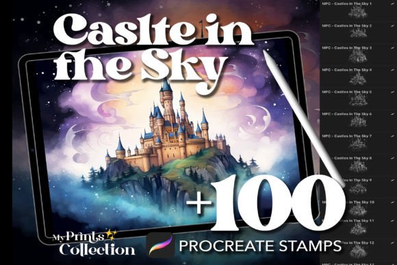 Download 100+ Procreate Castle in the Sky Stamps - Sky stamps Collection