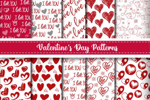 Download Valentines Seamless Patterns Design - Premium Bundle