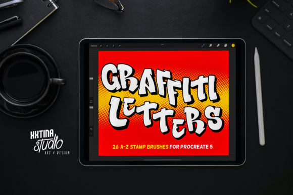 Download Graffiti Letter Stamps for Procreate I - Premium Resources