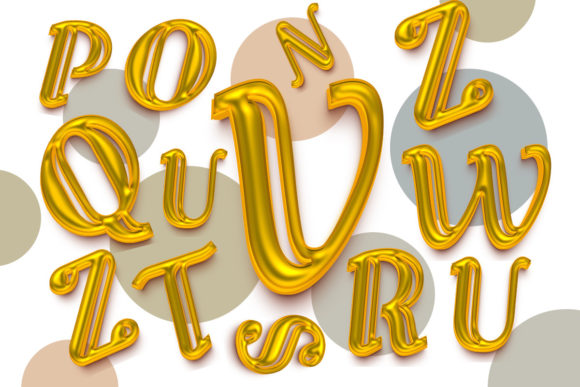 Download 3D Bubble Alphabet Letter Design - Alphabet Collection
